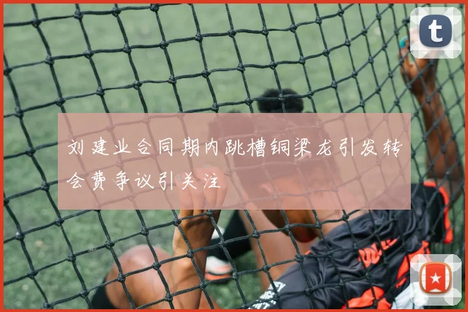 刘建业合同期内跳槽铜梁龙引发转会费争议引关注